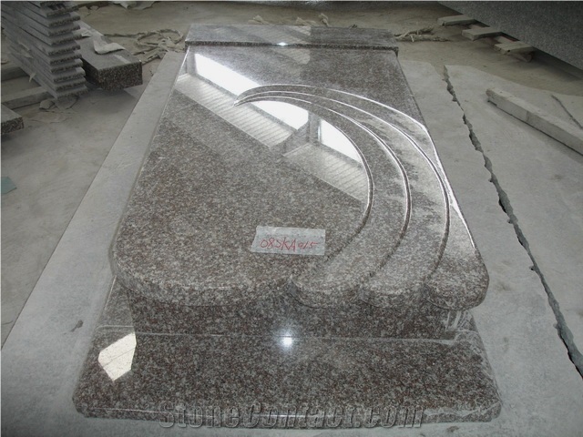 Poland G664 /Mountain Silver Light Crystal Grey Granite Polished Tombstones,Headstones, Monuments Of Poland Style for Single and Double, European Engraved Cemetery Funeral Gravestone