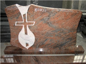 Poland G664 /Mountain Silver Light Crystal Grey Granite Polished Tombstones,Headstones, Monuments Of Poland Style for Single and Double, European Engraved Cemetery Funeral Gravestone