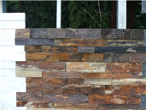 Rough Surface Yellow Slate Stone Wall Cladding/Ledge Stone/Stone Wall Decor/Thin Stone Veneer/Feature Wall/Split Face Culture Stone/Ledge Stone/Manufactured Stone Veneer