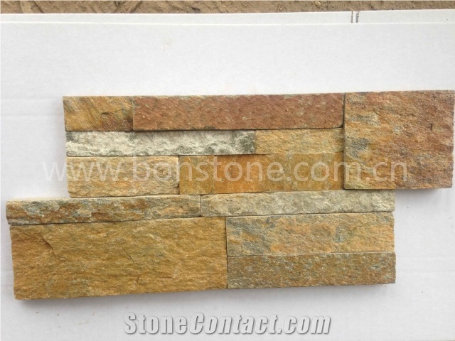 Rusty Slate Ledge Stone/Stone Wall Cladding/Stone Wall Decor/Thin Stone Veneer/Feature Wall/Manufactured Stone Veneer/Split Face Culture Stone