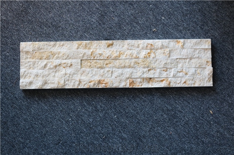 Sunny Beige Marble Stone Wall Cladding/Ledge Stone/Stone Wall Decor/Thin Stone Veneer/Ledge Stone/Culture Stone/Feature Wall/Split Face Culture Stone/Manufactured Stone Veneer