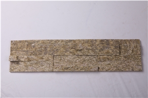 Tiger Skin Yellow Stone Wall Cladding/Stone Wall Decor/Feature Wall/Split Face Culture Stone/Manufactured Stone Veneer/Thin Stone Veneer/Ledge Stone