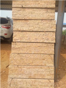 Tiger Skin Yellow Stone Wall Cladding/Stone Wall Decor/Feature Wall/Split Face Culture Stone/Manufactured Stone Veneer/Thin Stone Veneer/Ledge Stone