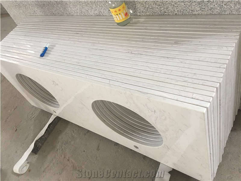 White Quartz Countertop, Pure White Quartz ,Kitchen Desk Top, Kitchen Bar Top, Kitchen Worktops,Custom Countertops