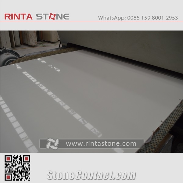 Artifical Snow White Pure Quartz Crystal Absolute Crystallized Marble