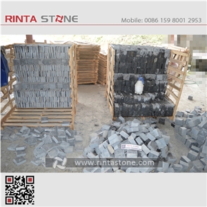 G654 Pavers G654 Black Granite Paving Stone G654 Natural Cube Stone 654 Paving Stone Cobble Stone Paving Sets Roade Pavers Walkway Pavers Blind Stone G654 Natural Surface Tile Dark Grey