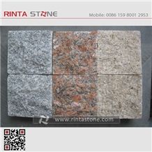 Granite Pavers Yellow Paving Stone G682 Cube Stone G603 G602 G562 Stone Pavers Cobble Stone Natural Surface Blind Paving Stone Natural Stone Pavers Granite Floor Covering Walkway Pavers Red Grey Paver