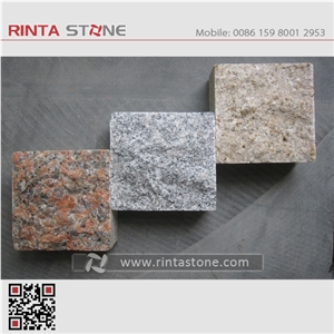Granite Pavers Yellow Paving Stone G682 Cube Stone G603 G602 G562 Stone Pavers Cobble Stone Natural Surface Paving Stone Natural Stone Pavers Granite Floor Covering Walkway Pavers Red Grey Paver