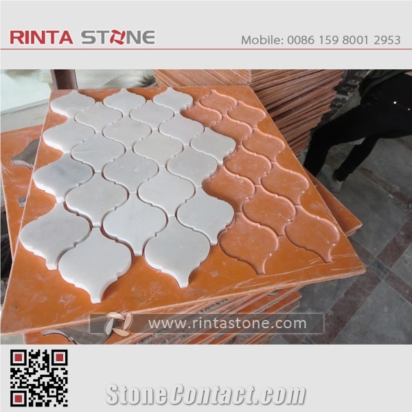 Natural Stone Mosaic Tiles,Marble Mosaic Bathroom Culture Stone,Wall Cladding Panel Format Panel Decorative Stone Chipped Mosaic Pattern Composited Tiles Honeycomb Panel Ceramic Backed Mosaic