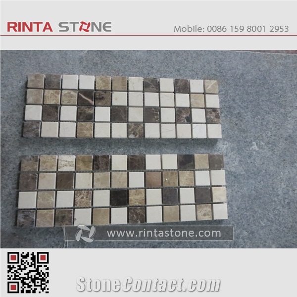 Natural Stone Mosaic Tiles,Marble Mosaic Bathroom Culture Stone,Wall Cladding Panel Format Panel Decorative Stone Chipped Mosaic Pattern Composited Tiles Honeycomb Panel Ceramic Backed Mosaic