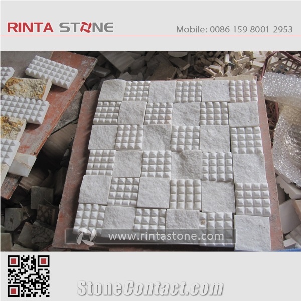 Natural Stone Mosaic Tiles,Marble Mosaic Bathroom Culture Stone,Wall Cladding Panel Format Panel Decorative Stone Chipped Mosaic Pattern Composited Tiles Honeycomb Panel Ceramic Backed Mosaic