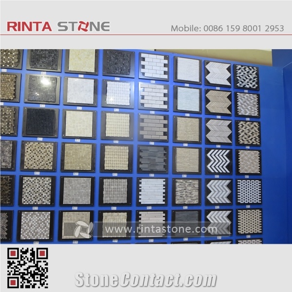 Natural Stone Mosaic Tiles,Marble Mosaic Bathroom Culture Stone,Wall Cladding Panel Format Panel Decorative Stone Chipped Mosaic Pattern Tiles Ceramic Backed Mosaic