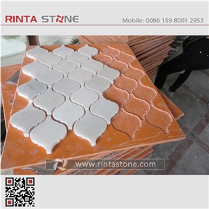 Natural Stone Mosaic Tiles,Marble Mosaic Bathroom Culture Stone,Wall Cladding Panel Format Panel Decorative Stone Chipped Mosaic Pattern Composited Tiles Honeycomb Panel Ceramic Backed Mosaic