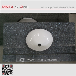 Royal Blue Pearl Granite Bath Top Labrador Blue Granite,Blue Galaxy Silver Pearl Stone Medio Lundhs Blue Grey Pearl Azurro Blue Star Granite Lanzhenzhu Azul Imperial Bathroom Vanity Tops