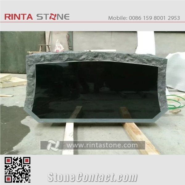 Shanxi Black Granite Absolute Black Stone China Pure Black Granite Cross Tombstones Dark Sesame Hebei Black Super Black Granite Mongolia Mongo Stone Beiyue Black Monument