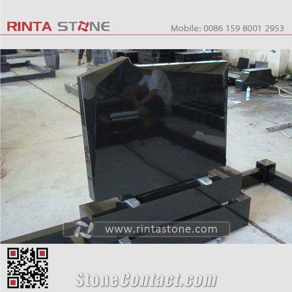 Shanxi Black Granite Absolute Black Stone China Pure Black Granite Tiles Slabs Dark Sesame Hebei Black Super Black Granite Mongolia Mongo Stone Beiyue Black Monument & Tombstone