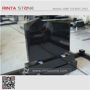 Shanxi Black Granite Absolute Black Stone China Pure Black Granite Tiles Slabs Dark Sesame Hebei Black Super Black Granite Mongolia Mongo Stone Beiyue Black Monument & Tombstone