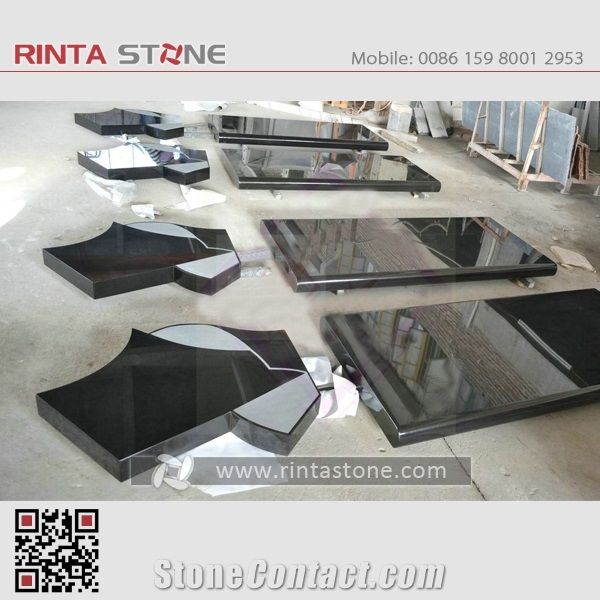Shanxi Black Granite Tombstone Gravestone,Shanxi Black Monuments,Pure Black Stone Custom Monumnets,Absoulute Black Granite Headstone Western Style Monuments Tombstones Diamond Black Engraved Tombstone