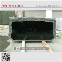 Shanxi Black Granite Tombstone Gravestone,Shanxi Black Monuments,Pure Black Stone Custom Monumnets,Absoulute Black Granite Headstone Western Style Monuments Tombstones Diamond Black Engraved Tombstone
