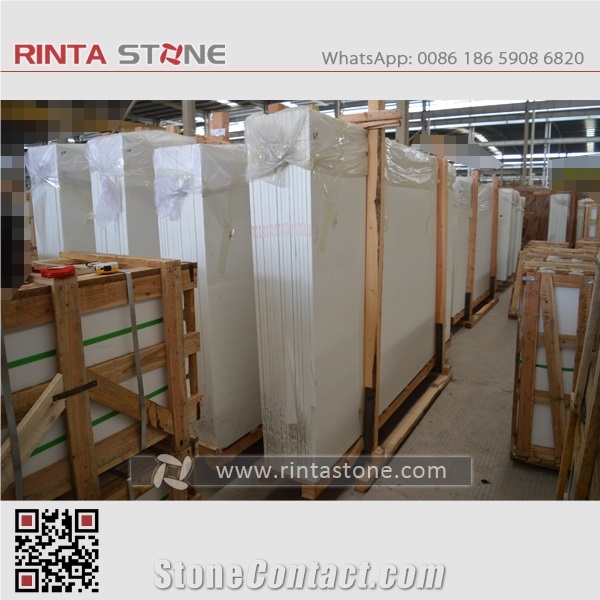 Super Nano White Crystallized Glass Stone Milk White Slabs Tiles Pure Absolute Artificial Crystallized Fantasy Ice