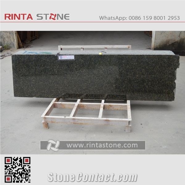 Ubatuba Granite Verde Ubatuba Green Granite Slab Tile for Countertop Vanity Top Dark Green Stone Uba Tuba Stone Tuba Granite Green Ubatuba Labrador Green Uba Tuba Gold