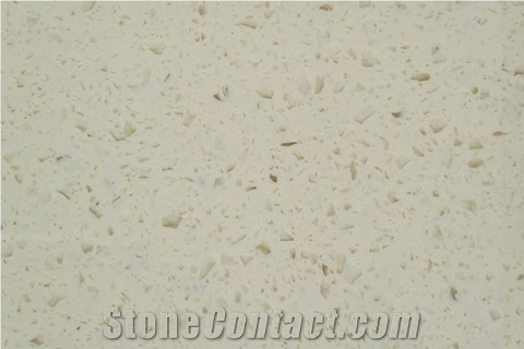 Beige Color Man Made Quartz Slabs