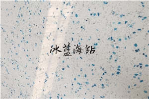 Blue Sea Quartz Engineer Stone For Tops Slabs & Tiles