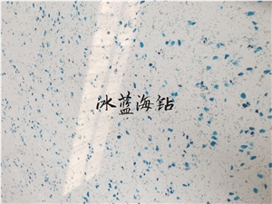 Blue Sea Quartz Engineer Stone For Tops Slabs & Tiles