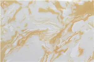 Golden Color Man Made Stone Slabs
