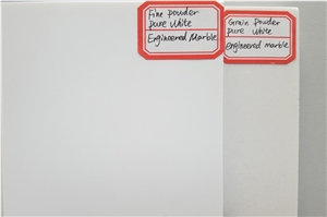 Pure White Nano Glass Stone Slabs