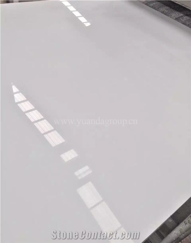 Pure White Nano Glass Stone Slabs