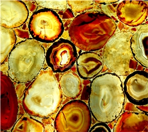 Red Orange Agate Precious Stone Slabs,Semiprecious Stone Tiles,Precious Luxury Building Decoration Material