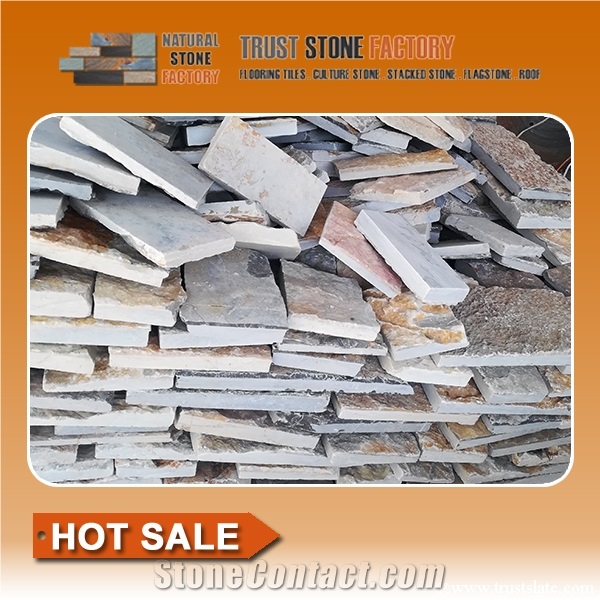 Beige Quartzite Cube Stone & Pavers, Courtyard Road Pavers, Exterior Pattern