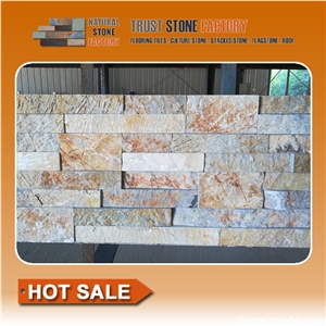 China Rusty Slate Natural Cultured Stone, China Brown Slate Stacked Stone,Ledge Stone for Wall Panel,Fieldstone Wall,Feature Walling Stone,Retaining Wall Stone
