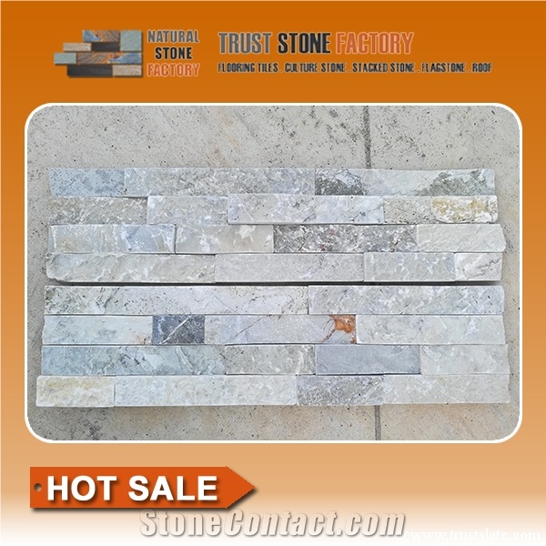 Cloudy Grey Cultured Stone, Wall Cladding, Cheap Chinese Wall Stone Panel, Wall Corner Stone, Fieldstone Wall, Retaining Wall Stone