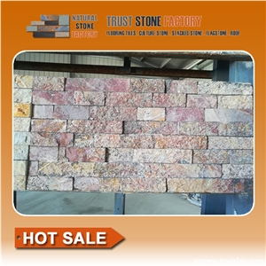 Factory Supplier Ledge Stone Cultured Stone, Brown Slate Cultured Stone, Retaining Wall Stone, Wall Corner Stone, Fieldstone Wall, Flagstone Rock
