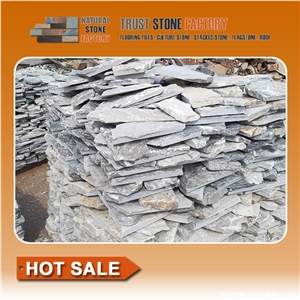 Flagstone Paver Installation,Grey Flagstone Walkway Pavers , Quartzite Flagstone Courtyard,