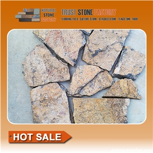 Flagstone Walkway Pavers,Brown Quartzite Flagstone Landscaping, Flagstone Patio Installation