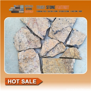 Flagstone Walkway Pavers,Brown Quartzite Flagstone Landscaping, Flagstone Patio Installation