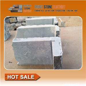 Grey Ledger Stone Corners,Quartzite Veneer Stone Corners,Stone Cladding Corner Detail,