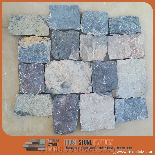 Multicolor Quartzite Tumbled Flagstone,Random Flagstones, Flagstone Walkway Pavers,Flagstone Courtyard,Flagstone Driveway