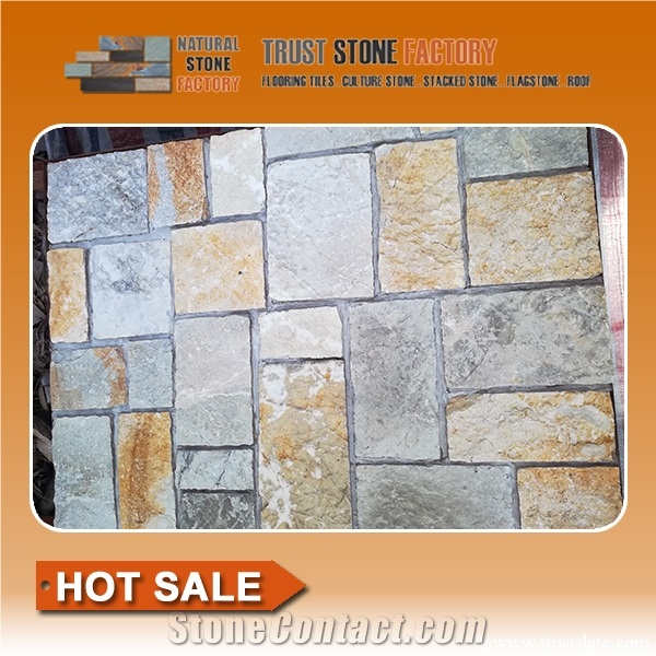 Natural Stone Mosaic Tile,Mosaic Wall Tiles,Mosaic Slate Tiles for Wall,Bathroom,Floor,Interior,