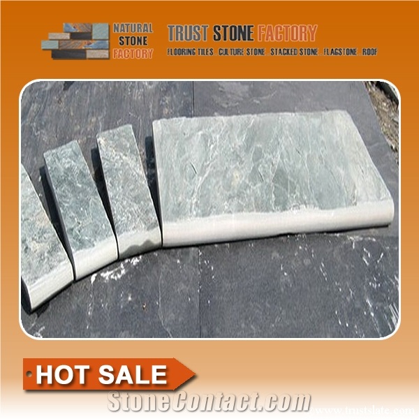 Precast Concrete Pool Coping Pavers,Stone Pool Coping Tiles,Quartzite Swimming Pool Coping