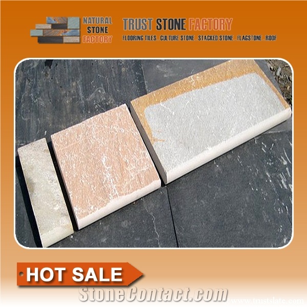 Quartzite Cheap Pool Coping Pavers,Multicolor Pool Coping Tiles,Precast Concrete Pool Coping