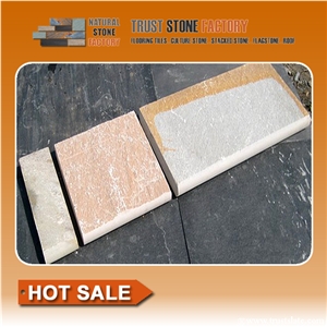 Quartzite Cheap Pool Coping Pavers,Multicolor Pool Coping Tiles,Precast Concrete Pool Coping