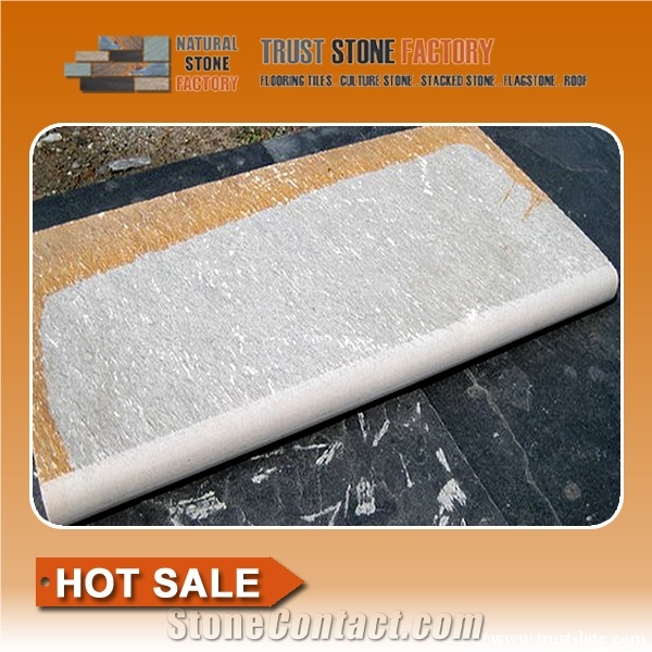 Quartzite Cheap Pool Coping Pavers,Multicolor Pool Coping Tiles,Precast Concrete Pool Coping