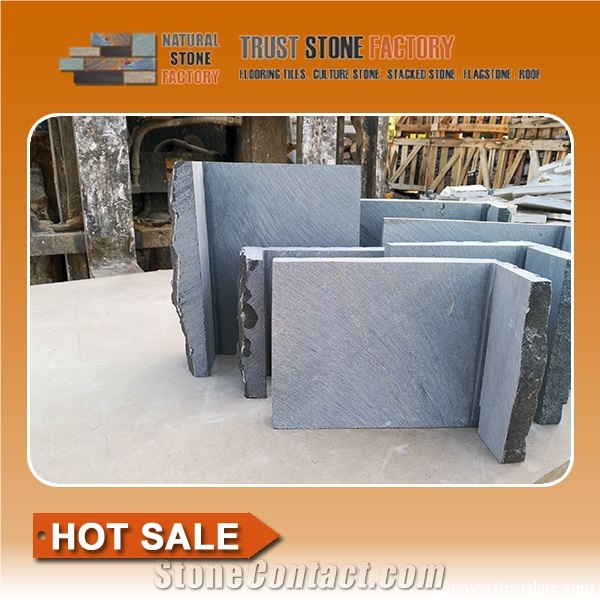 Quartzite Ledger Stone Outside Corner,Black Stacked Stone Veneer Corners,Stack Stone Cladding Corners,