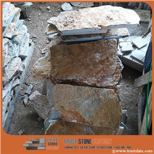 Slate Crazy Paver, Random Paver, Irregular Flagstone Walling Cladding, Flagstone Road Paving, Flagstone Driveway
