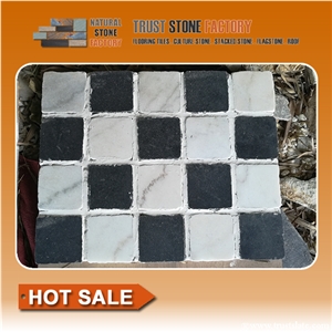 White&Black Quartzite Mosaic,Natural Stone Mosaic Tile,Decorative Mosaic Tiles, White&Black Quartzite Mosaic,Natural Stone Mosaic Tile,Decorative Mosaic Tiles,