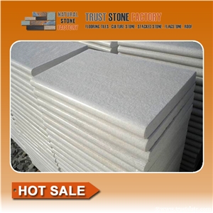 White Concrete Pool Coping Tiles,Flagstone Pool Coping,Inground Pool Coping Pavers